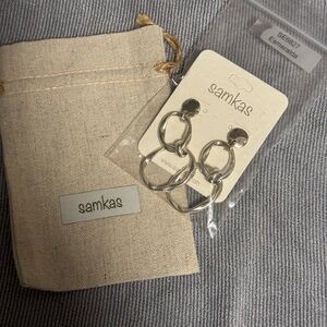 Samkas Silver Hoop Earrings